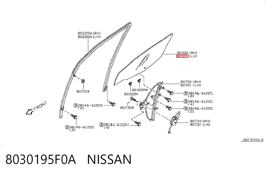 8030195F0A Nissan/Infiniti