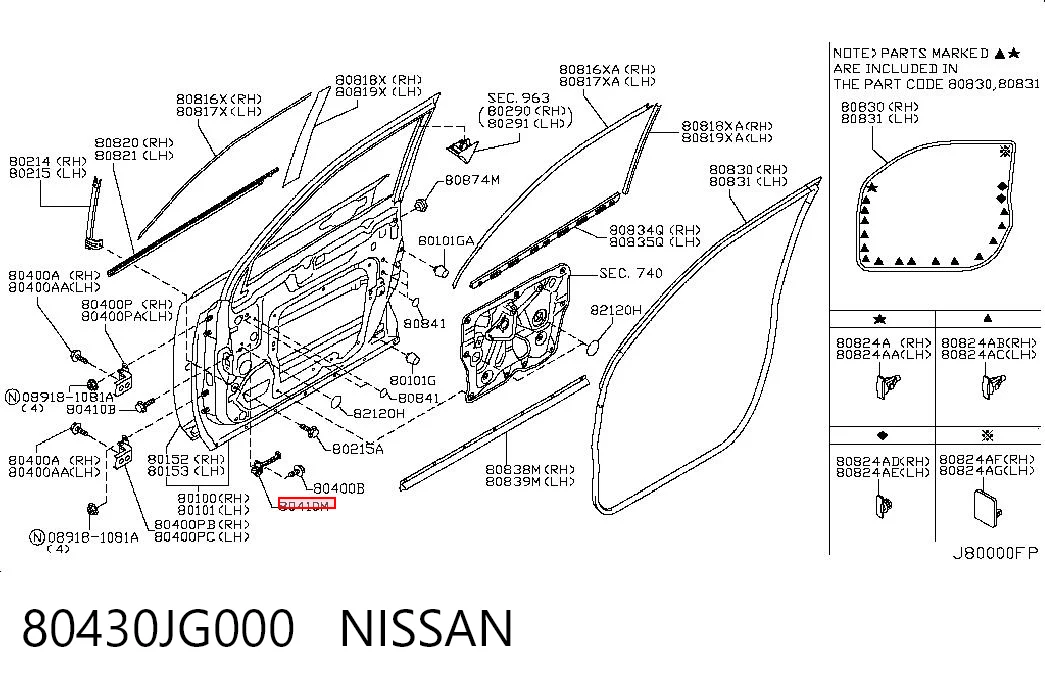 80430JG000 Nissan/Infiniti