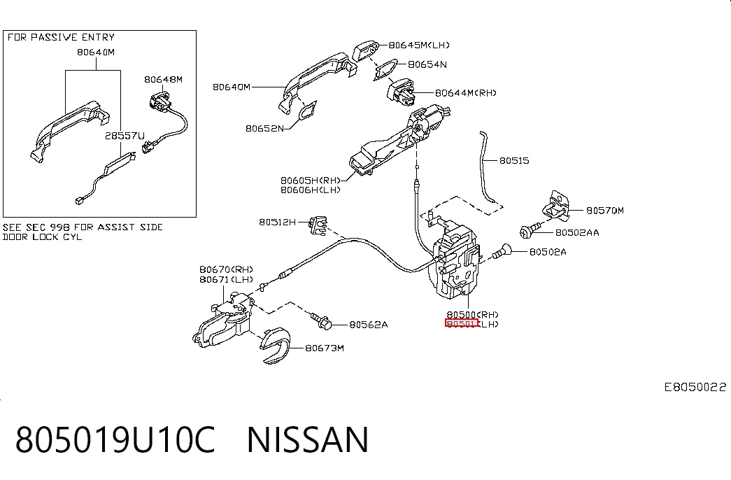 805019U10C Nissan/Infiniti