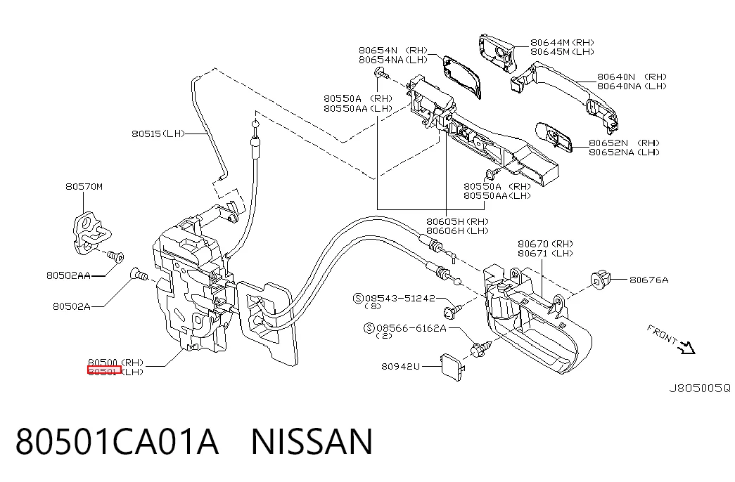 80501CA01A Nissan/Infiniti