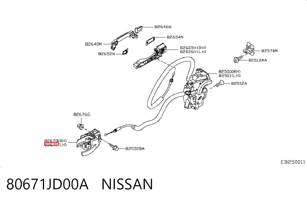 80671JD00A Nissan/Infiniti
