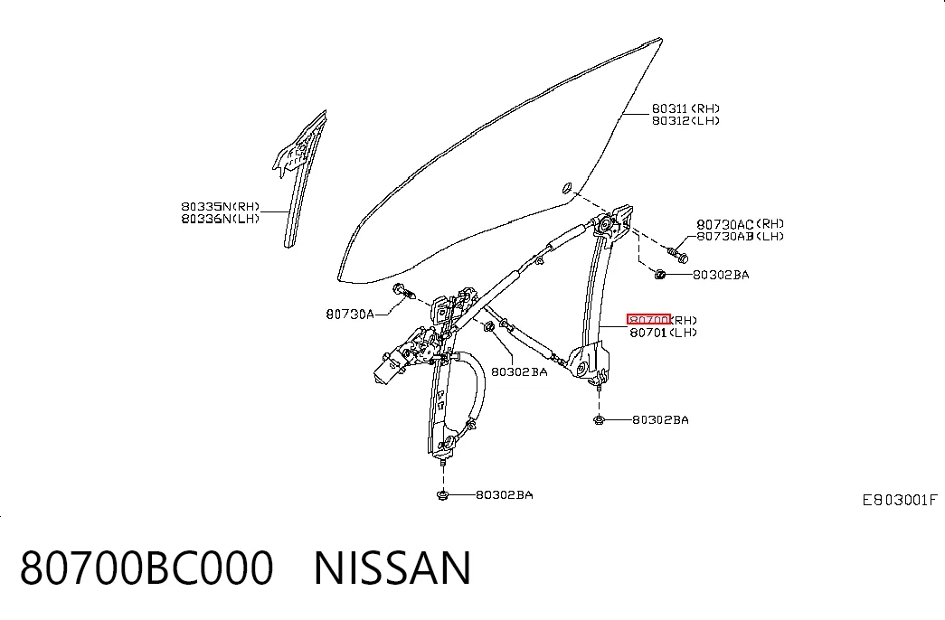 80700BC000 Nissan/Infiniti