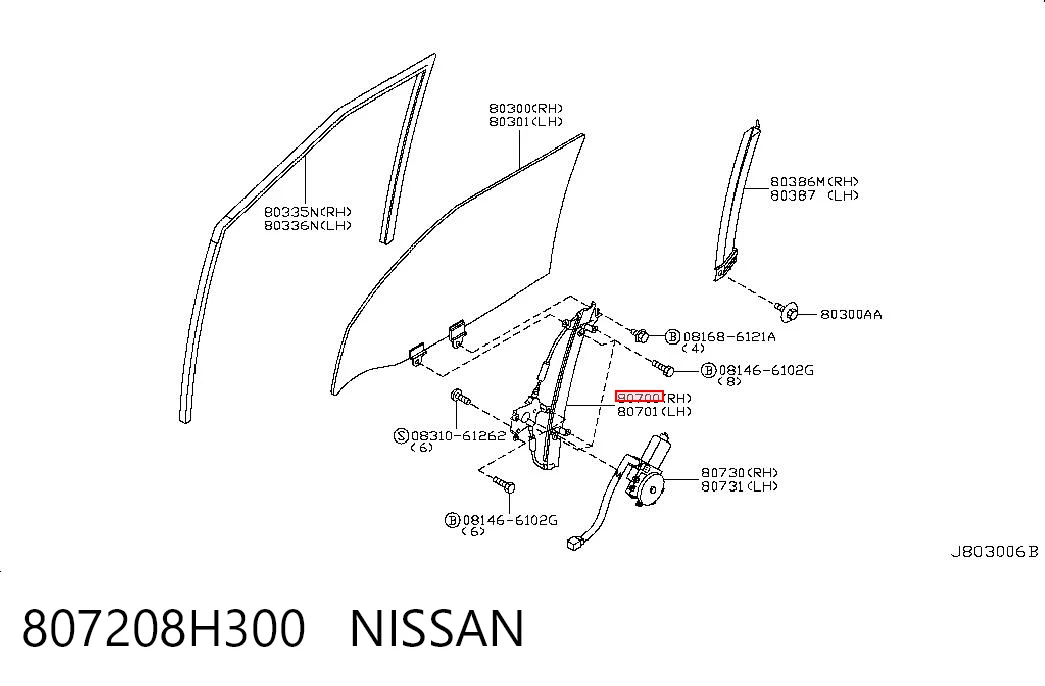Mecanismo de elevalunas delantero derecha Nissan X-Trail SUV (T30) (2001 - 2007) precio, desde 62,44 EUR