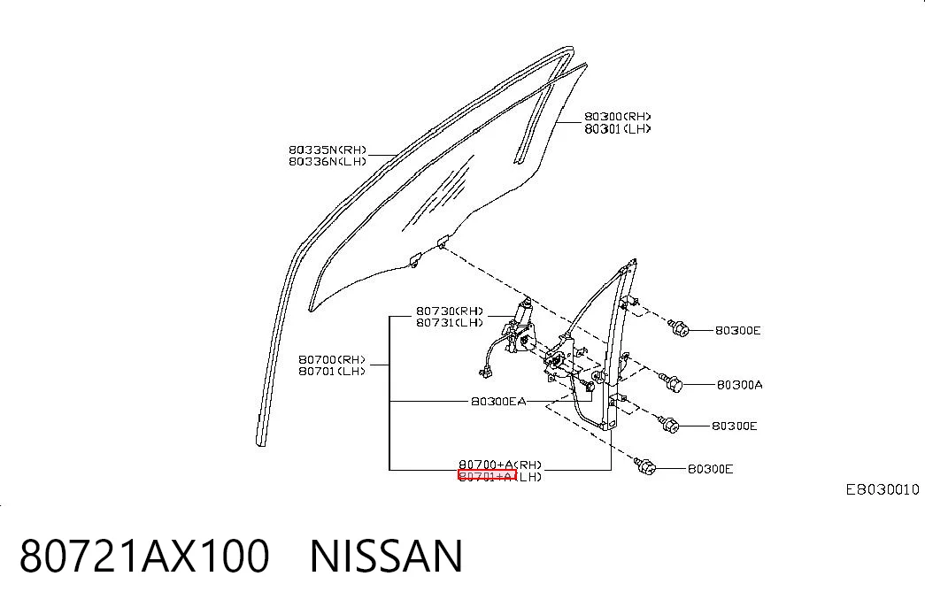 80721AX100 Nissan/Infiniti
