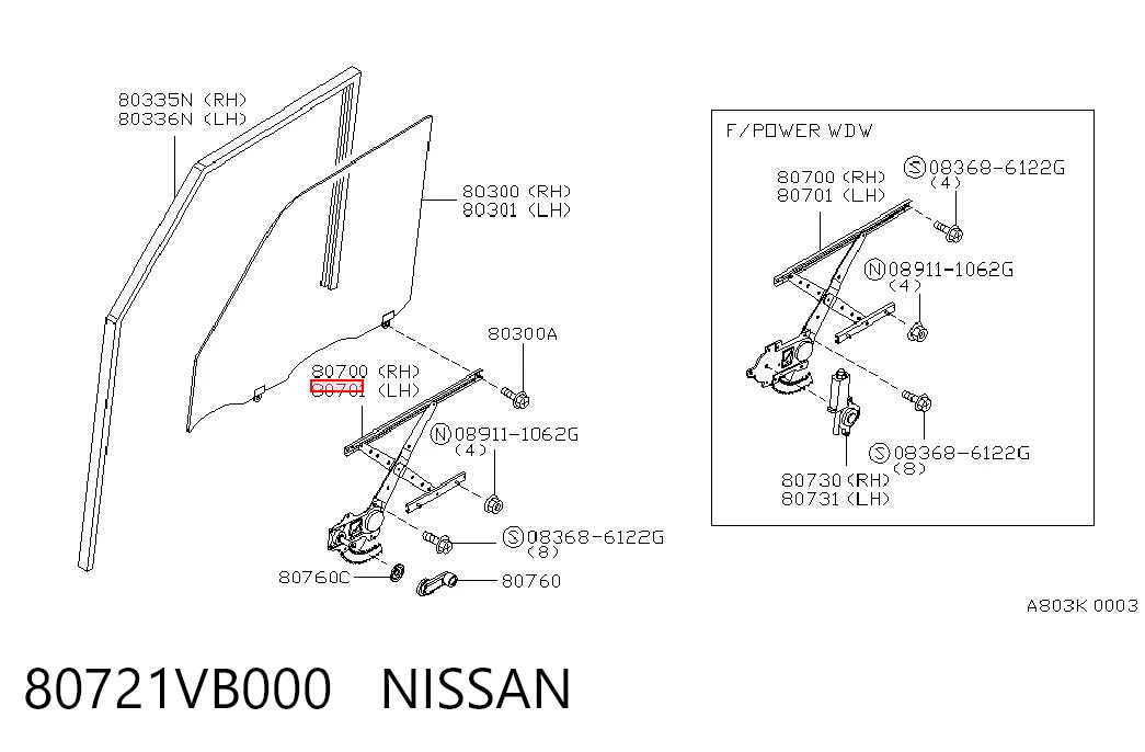 80721VB000 Nissan/Infiniti