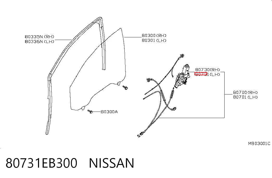 80731EB300 Nissan/Infiniti