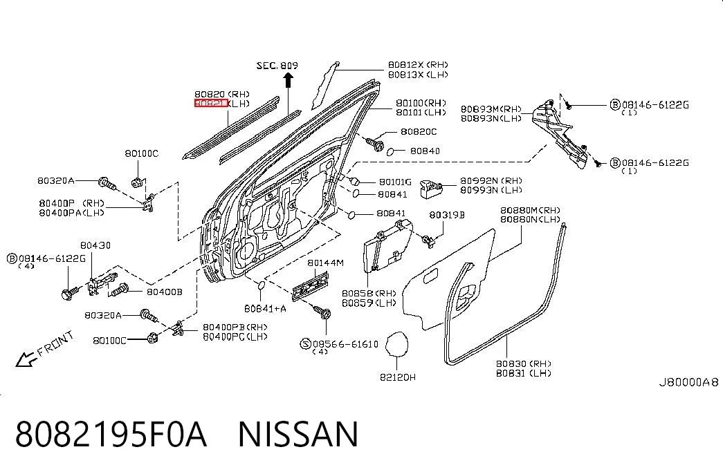 8082195F0A Nissan/Infiniti
