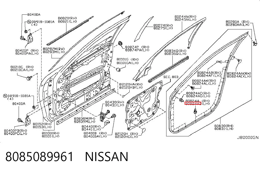 8085089961 Nissan/Infiniti