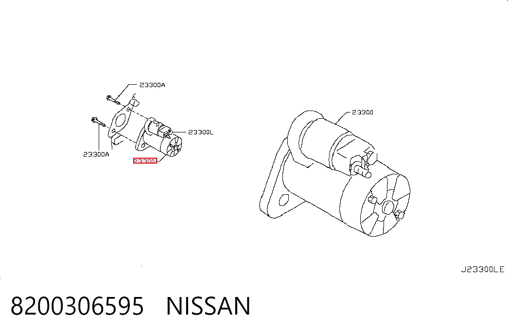 Motor de arranque NISSAN 8200306595