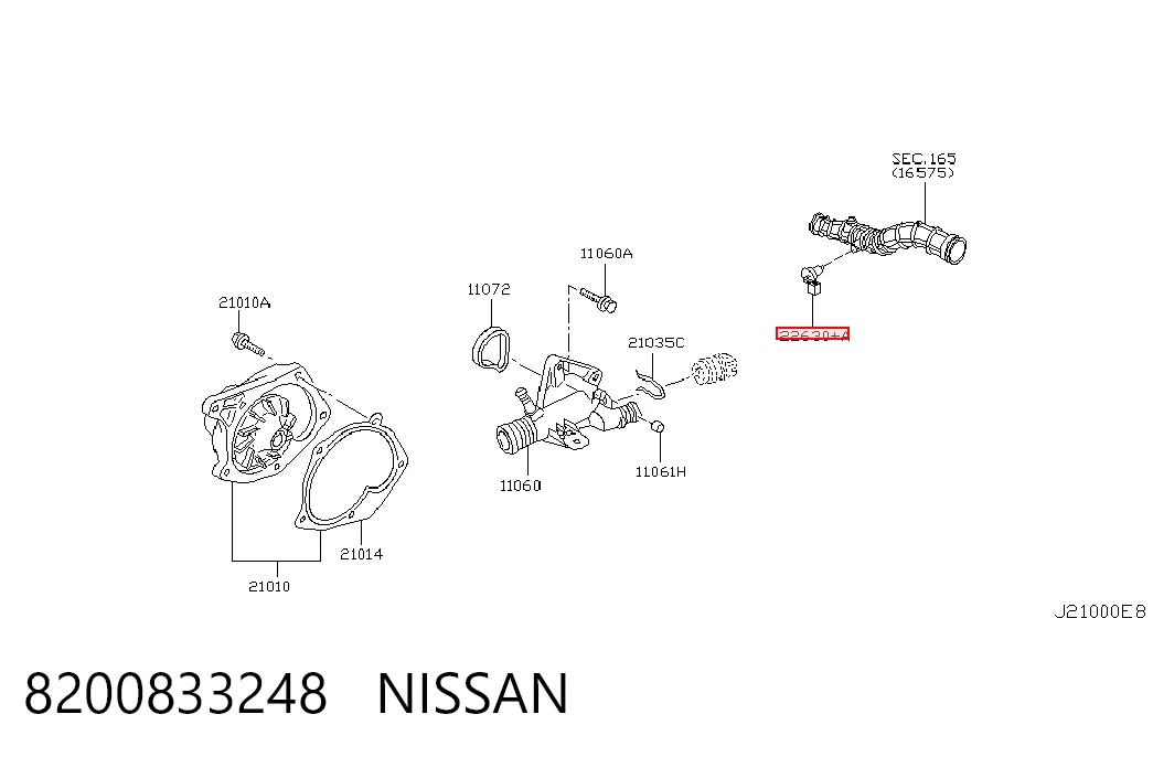 Sensor de temperatura del aire de admisión para Fiat Scudo 220P