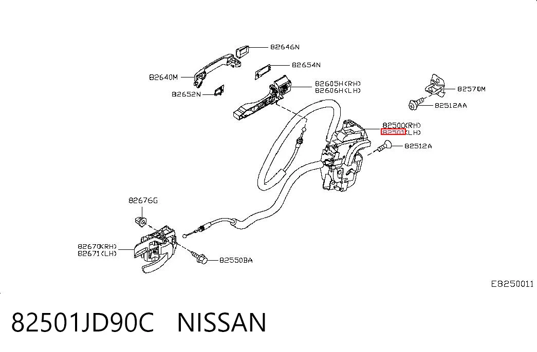 82501JD90C Nissan/Infiniti
