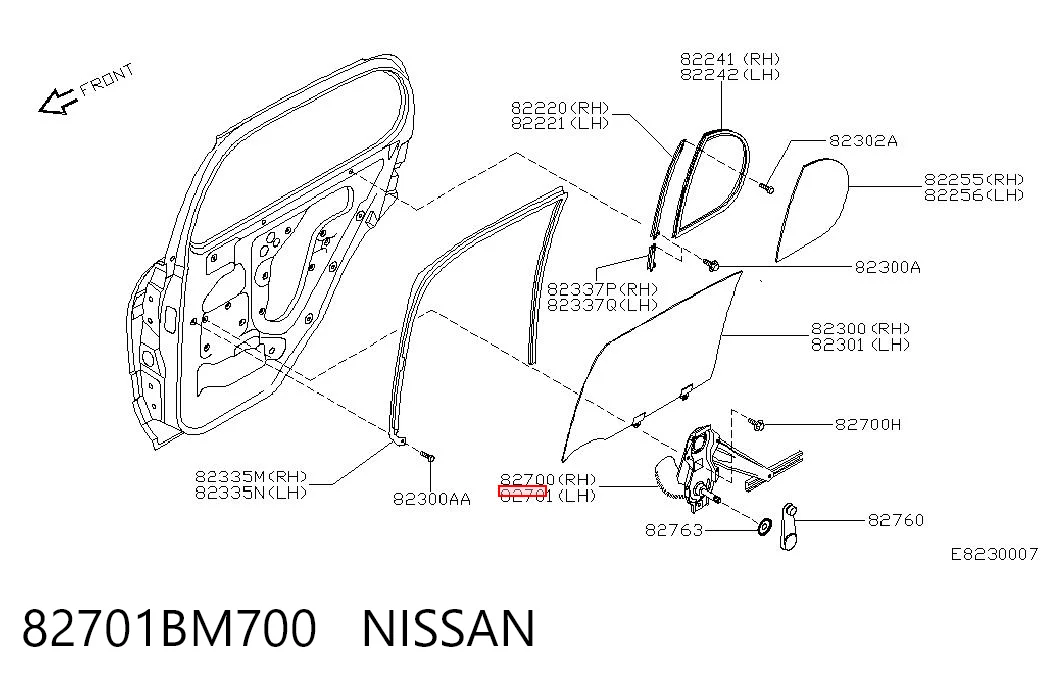 82701BM700 Nissan/Infiniti