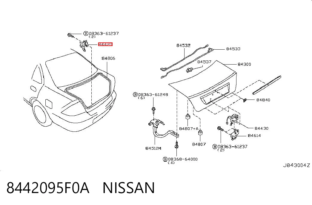 8442095F0A Nissan/Infiniti