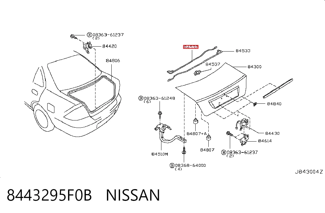 8443295F0B Nissan/Infiniti