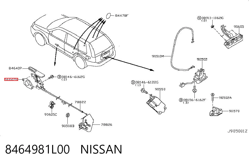 8464981L00 NISSAN