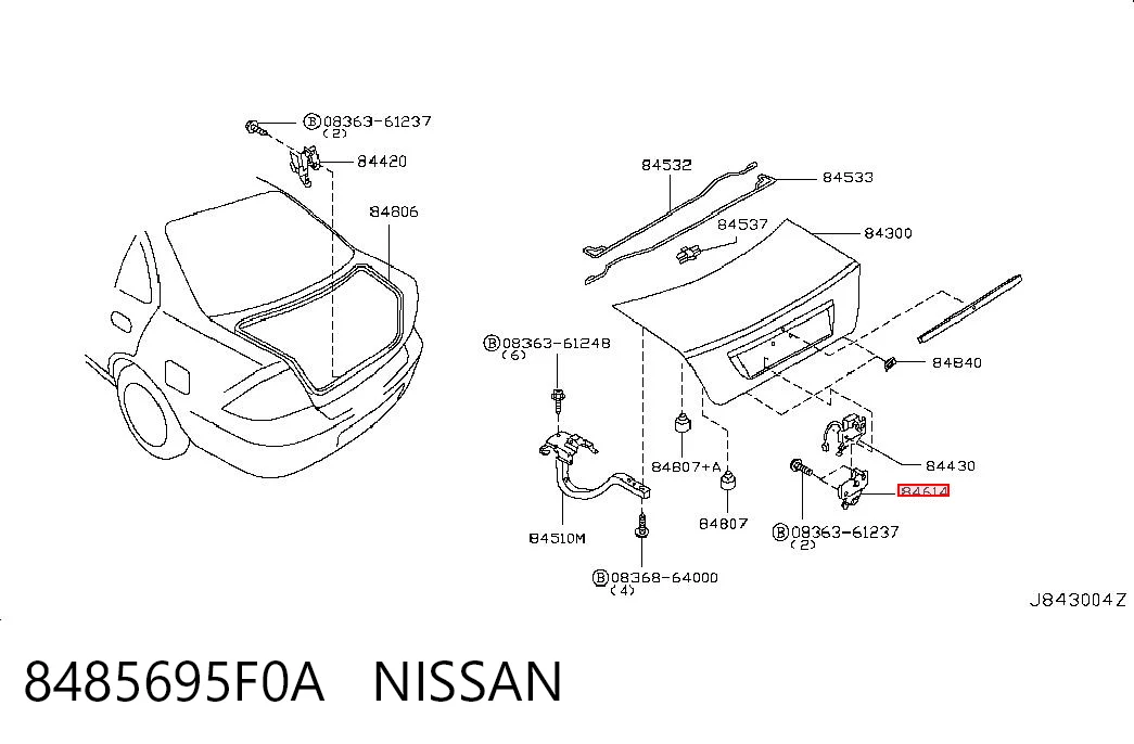 8485695F0A Nissan/Infiniti