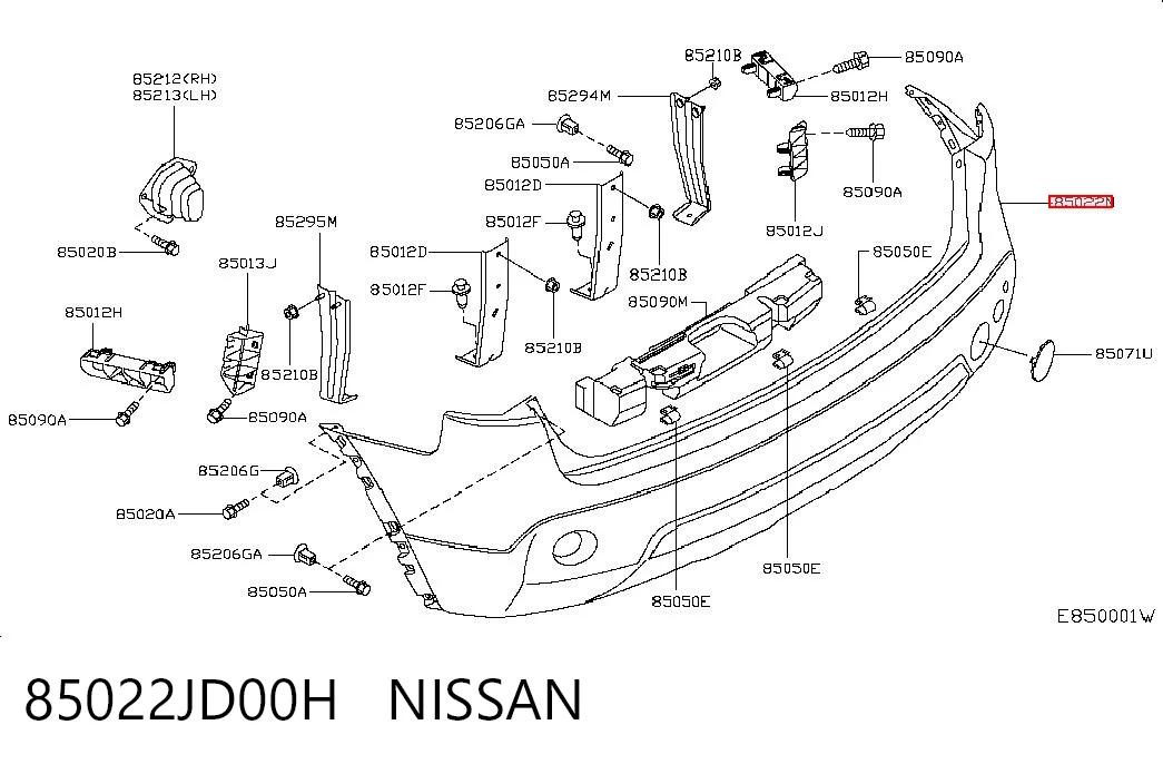 85022JD00H Nissan/Infiniti