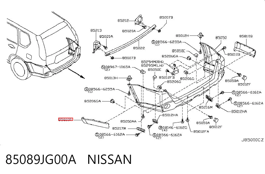 85089JG00A Nissan/Infiniti