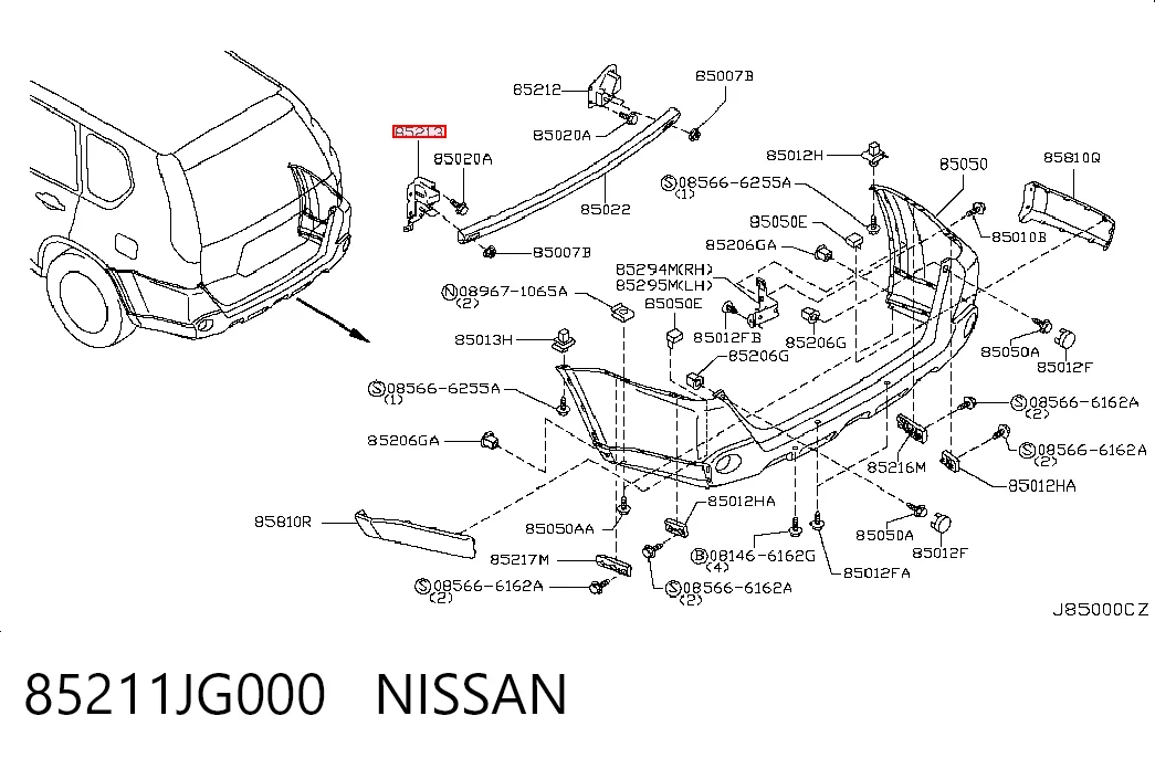 85211JG000 Nissan/Infiniti