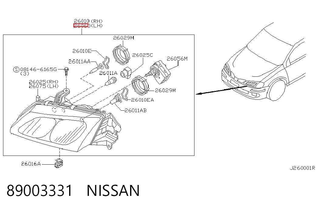 Faros delanteros Nissan Almera II