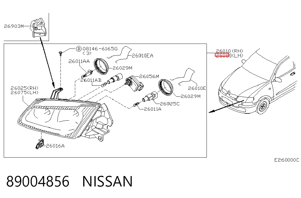 Faros para Nissan Almera II N16