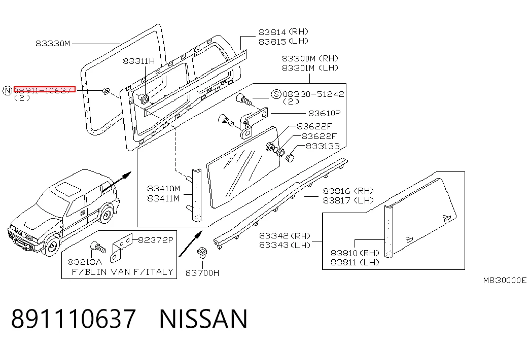 891110637 Nissan/Infiniti
