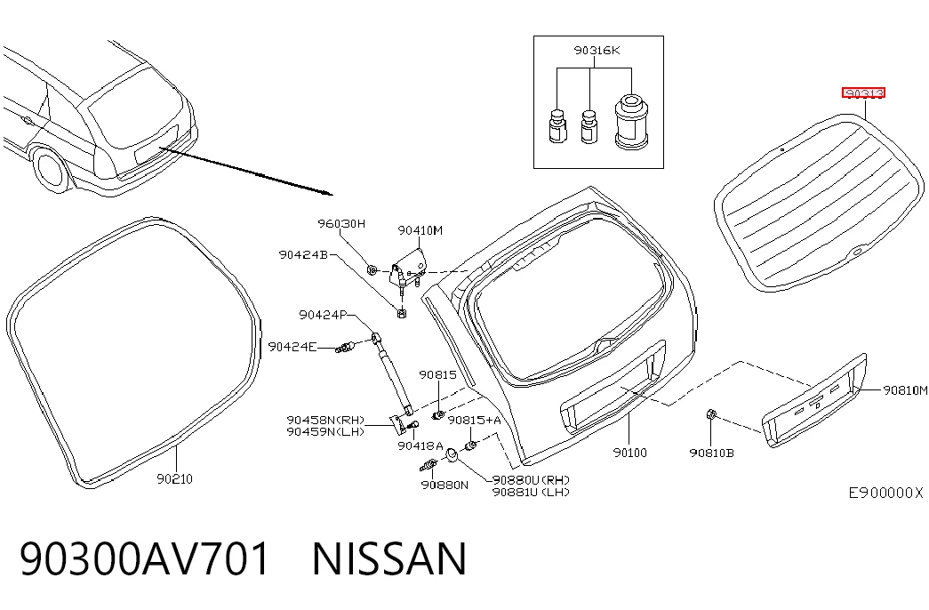 90300AV701 Nissan/Infiniti