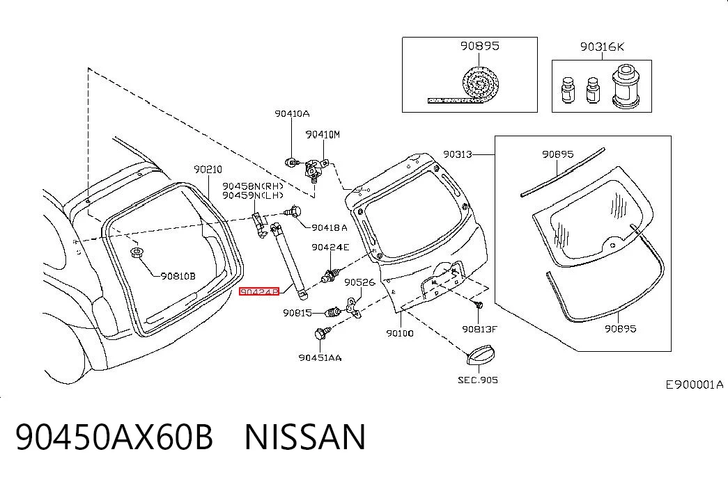 90450AX60B Nissan/Infiniti