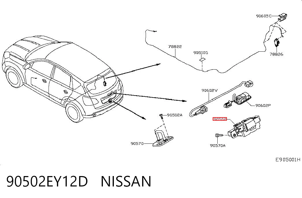 90502EY12D Nissan/Infiniti