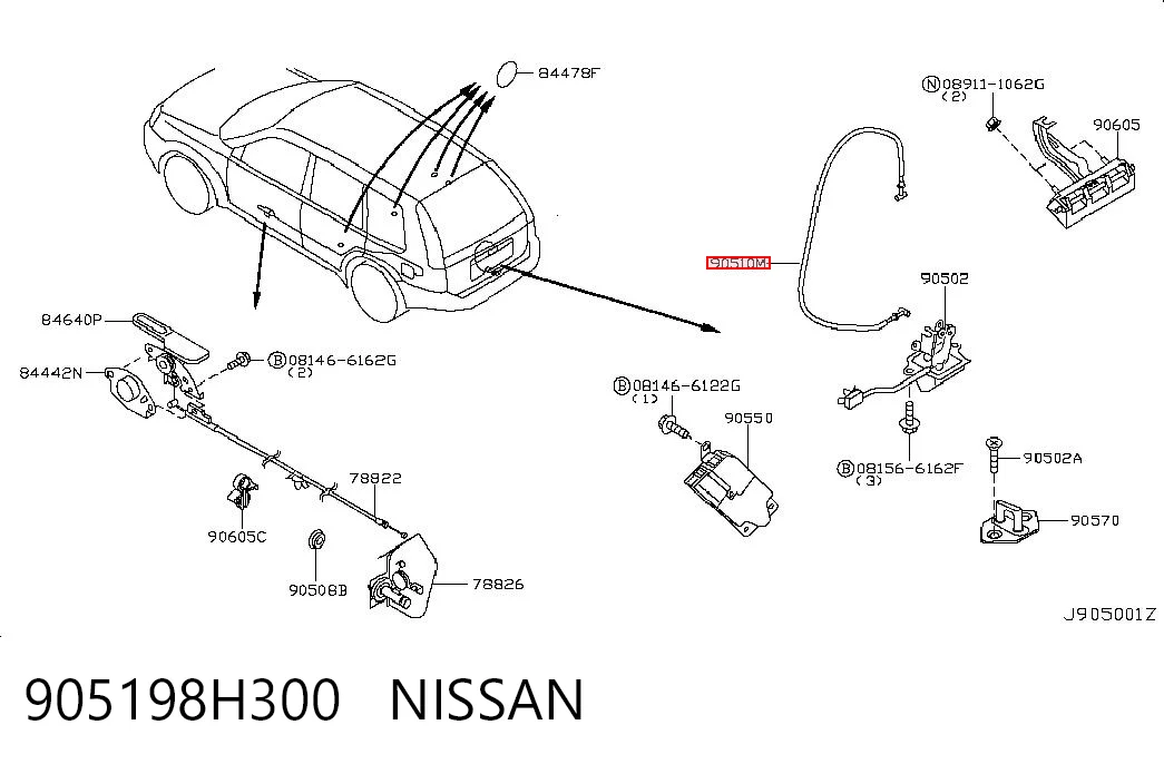 905198H300 NISSAN