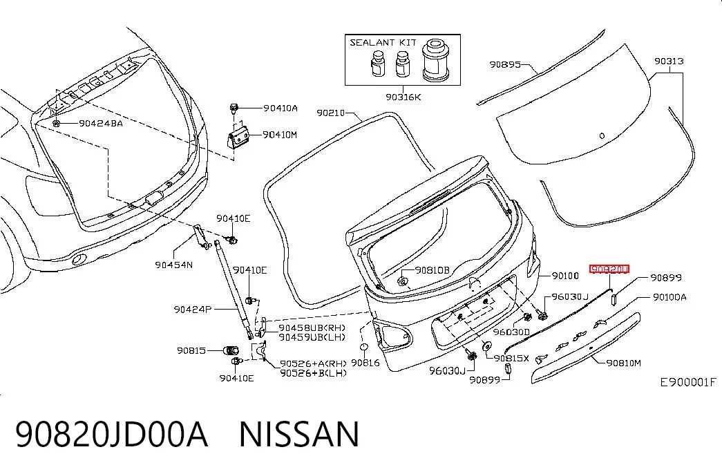 90820JD00A NISSAN