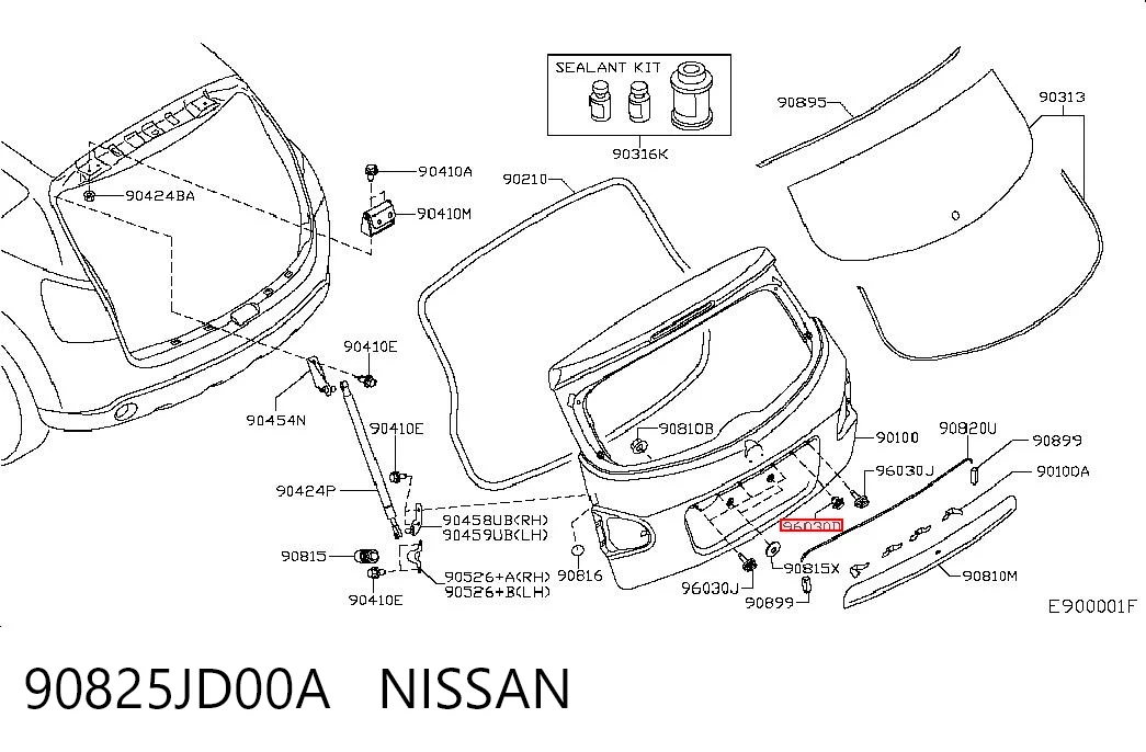 90825JD00A Nissan/Infiniti