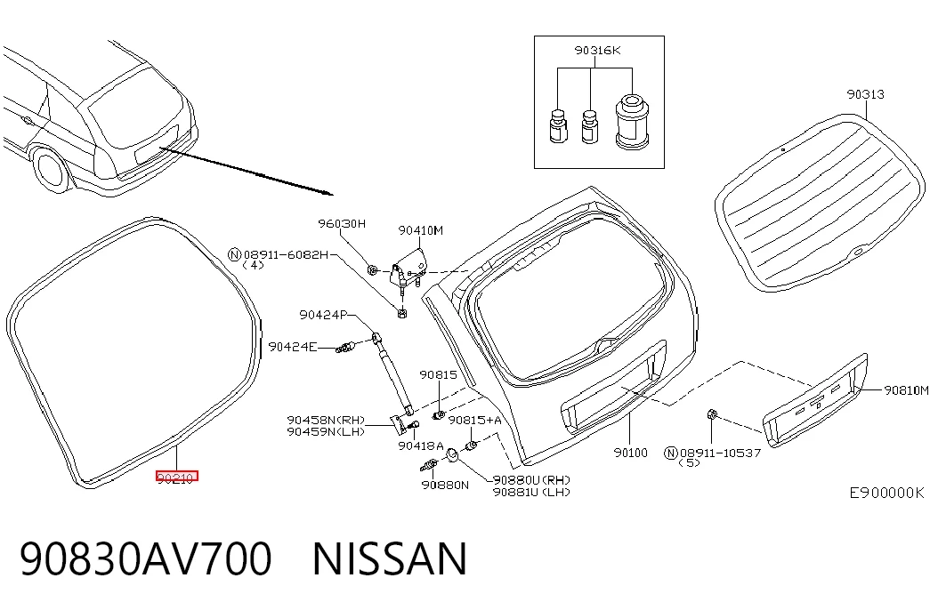 90830AV700 Nissan/Infiniti