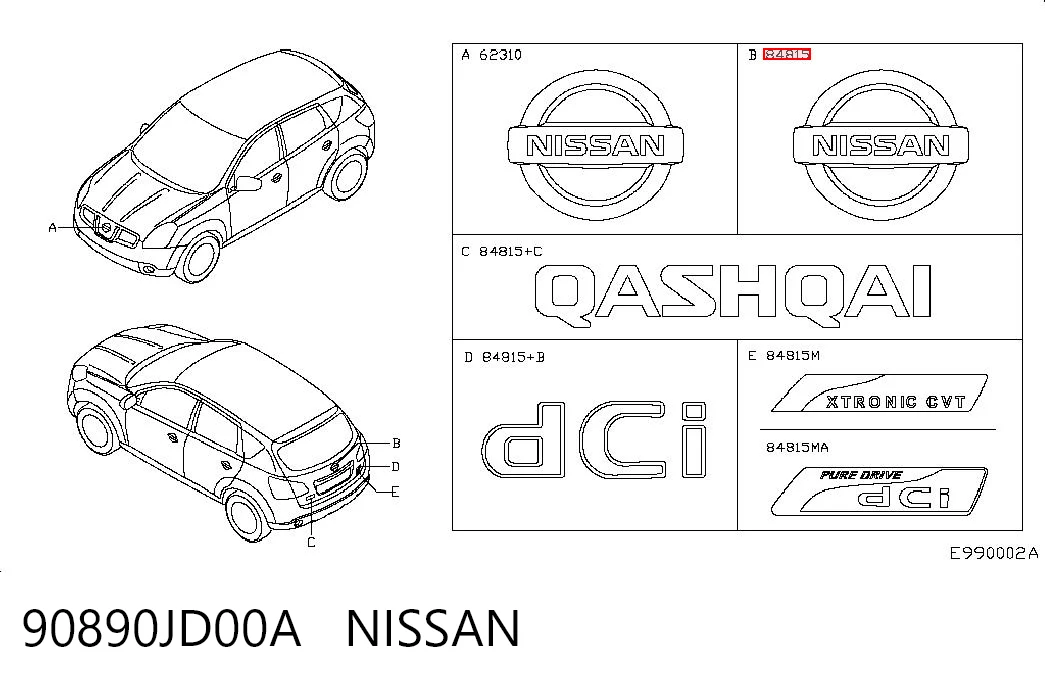 Logo Nissan Qashqai I SUV (J10) (2006 - 2013) precio, desde  EUR