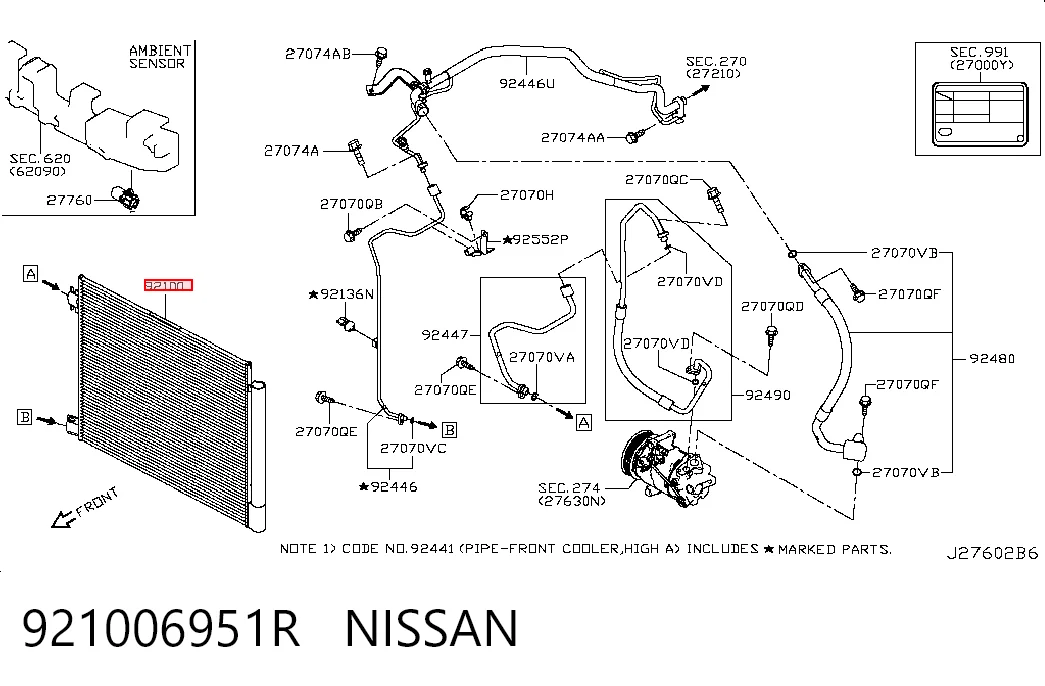 921006951R Nissan/Infiniti
