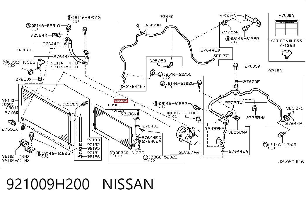 Comprar Condensador aire acondicionado Nissan X-Trail  T30