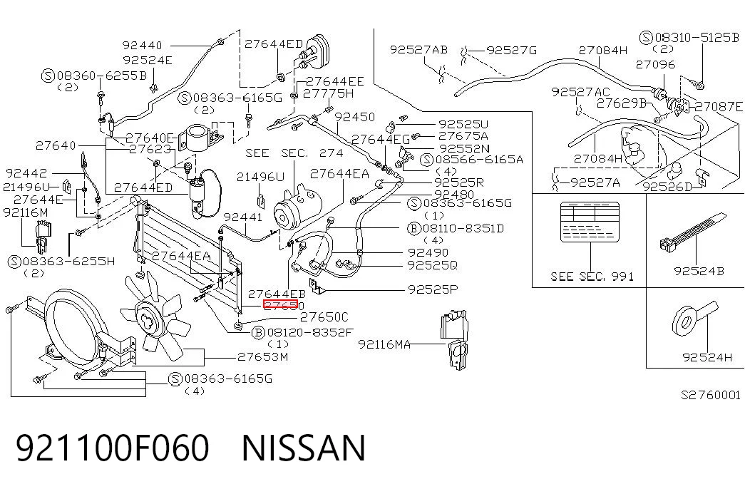 921100F060 Nissan/Infiniti