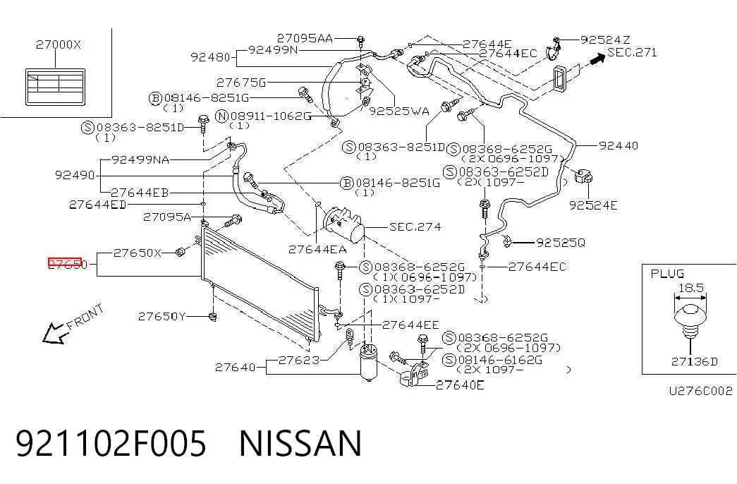 Comprar Condensador aire acondicionado Nissan Primera  P11