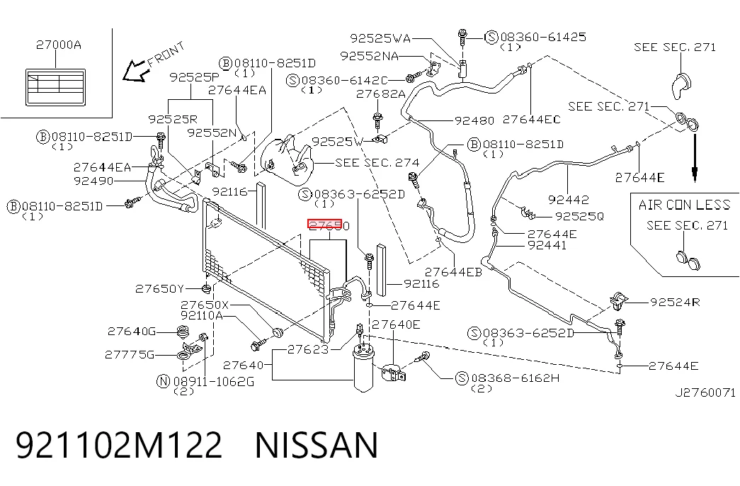 Comprar Condensador aire acondicionado Nissan Almera I N15