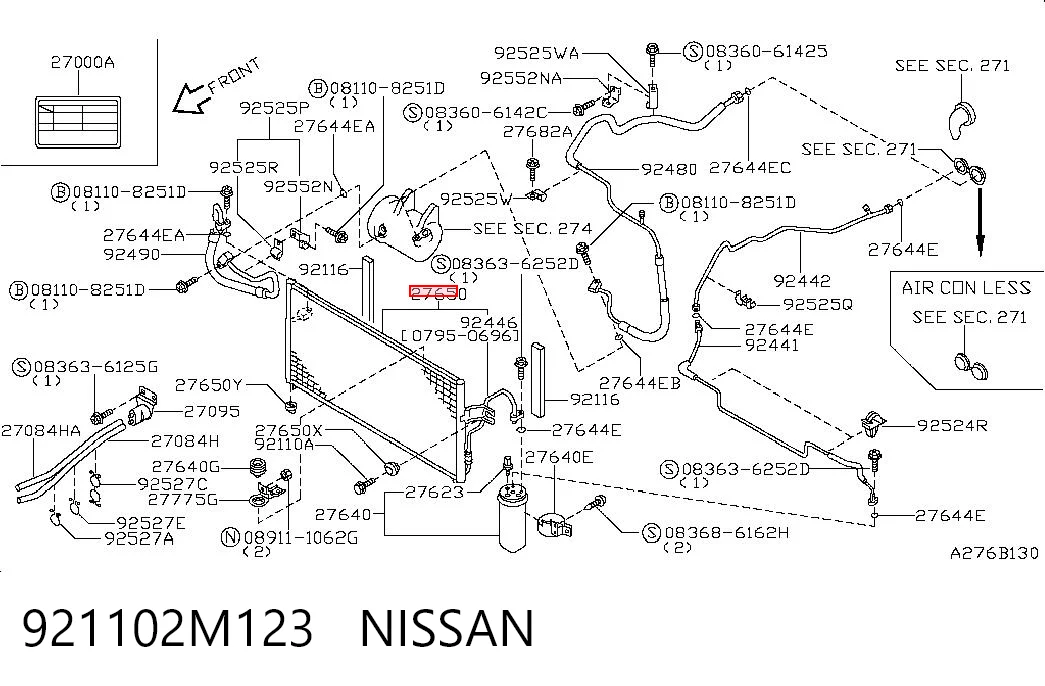  Condensador aire acondicionado Nissan Almera 1