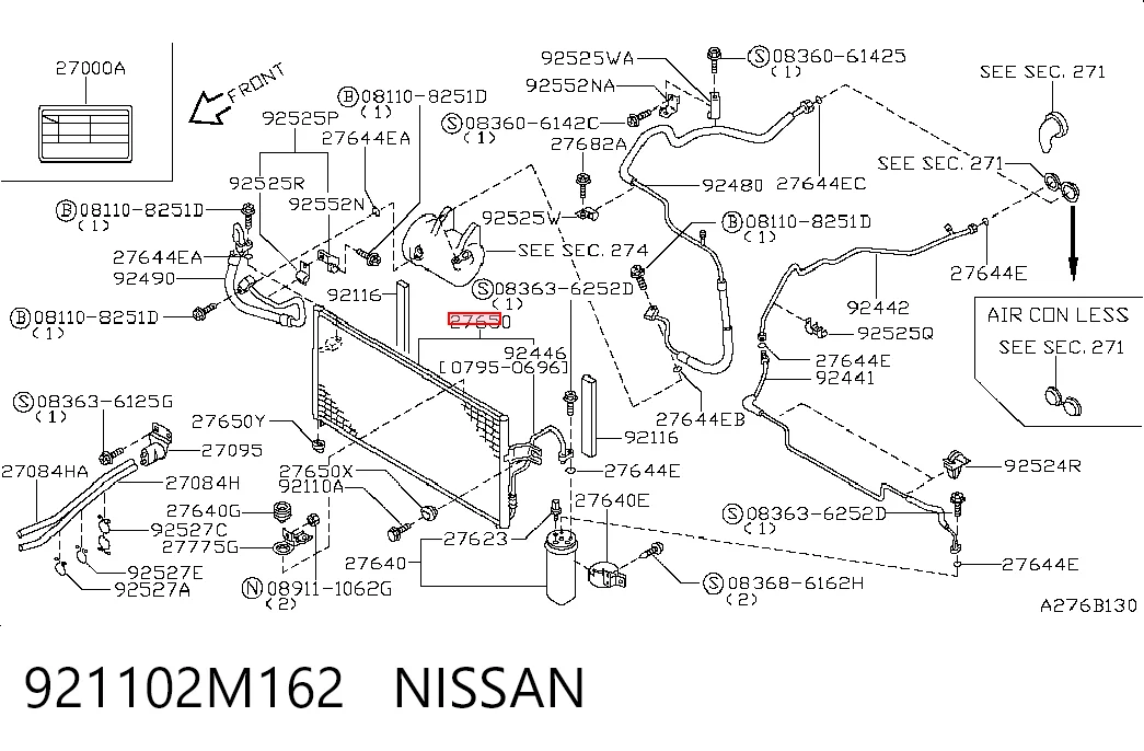 Condensador Nissan Almera I
