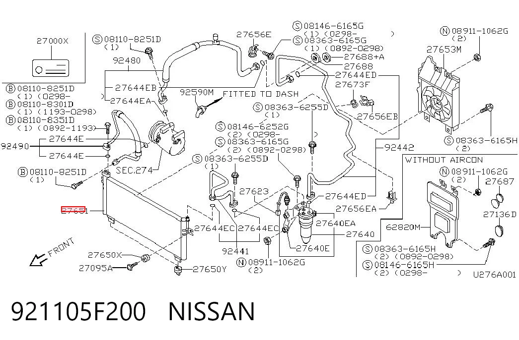 Comprar Condensador de aire acondicionado Nissan Micra  K10 a bajo precio