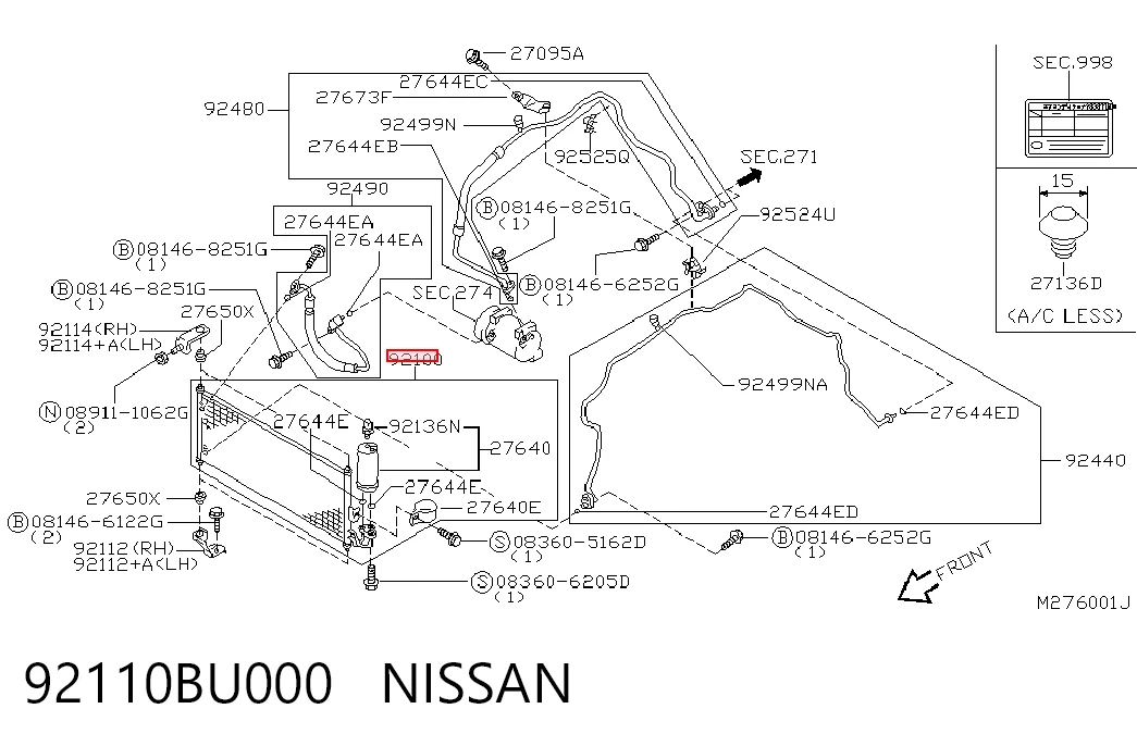 Aire acondicionado capacitor Nissan Almera  desde 107,67 €