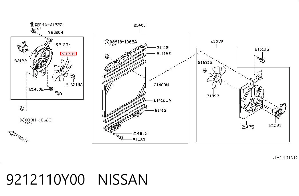 9212110Y00 Nissan/Infiniti