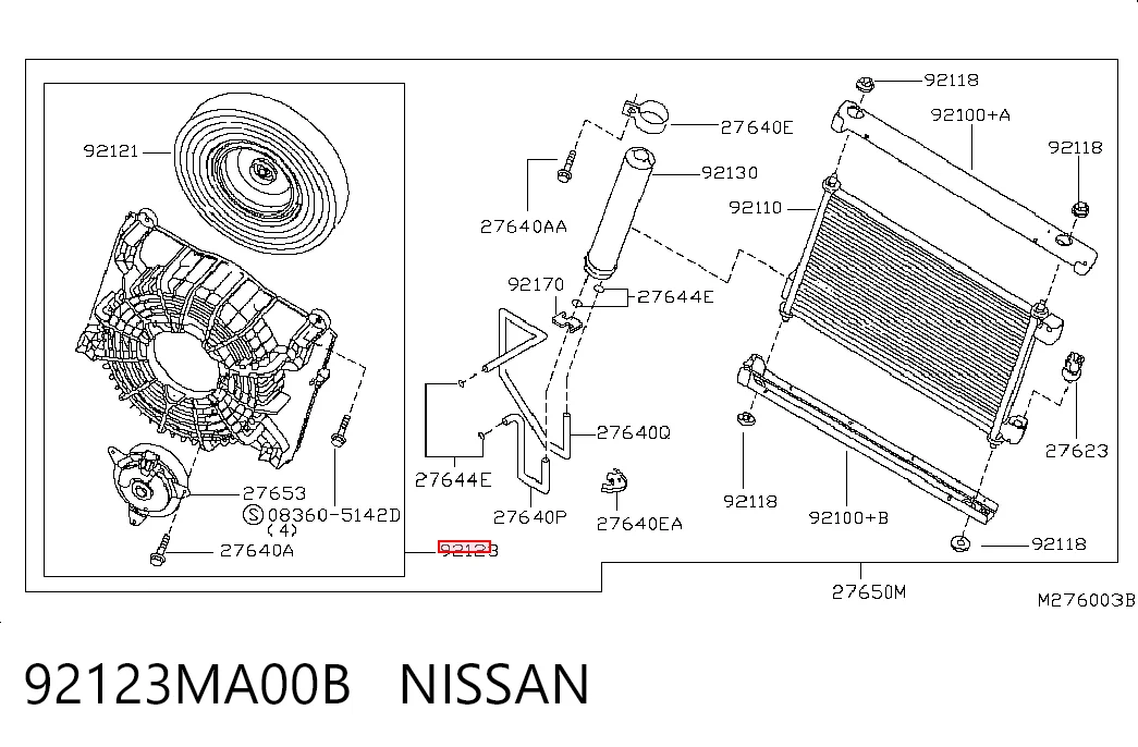 92123MA00B Nissan/Infiniti