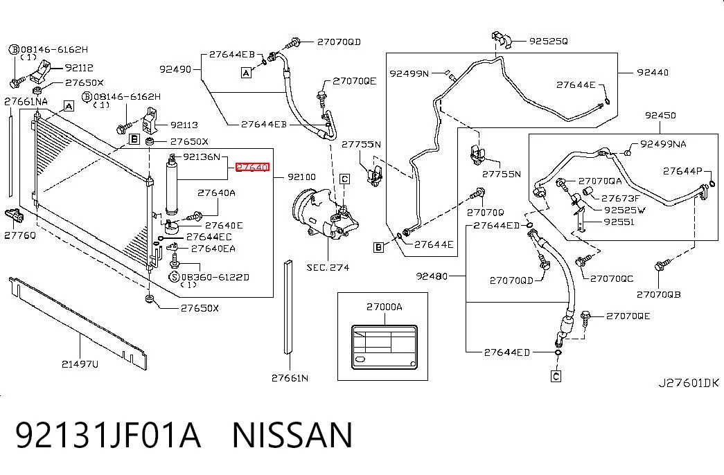 92131JF01A Nissan/Infiniti
