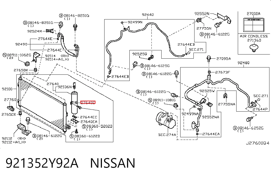 921352Y92A Nissan/Infiniti
