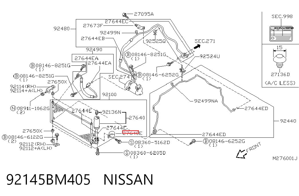 92145BM405 Nissan/Infiniti