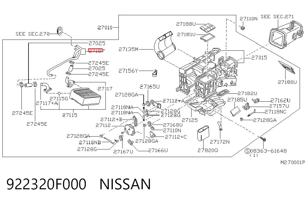 922320F000 NISSAN
