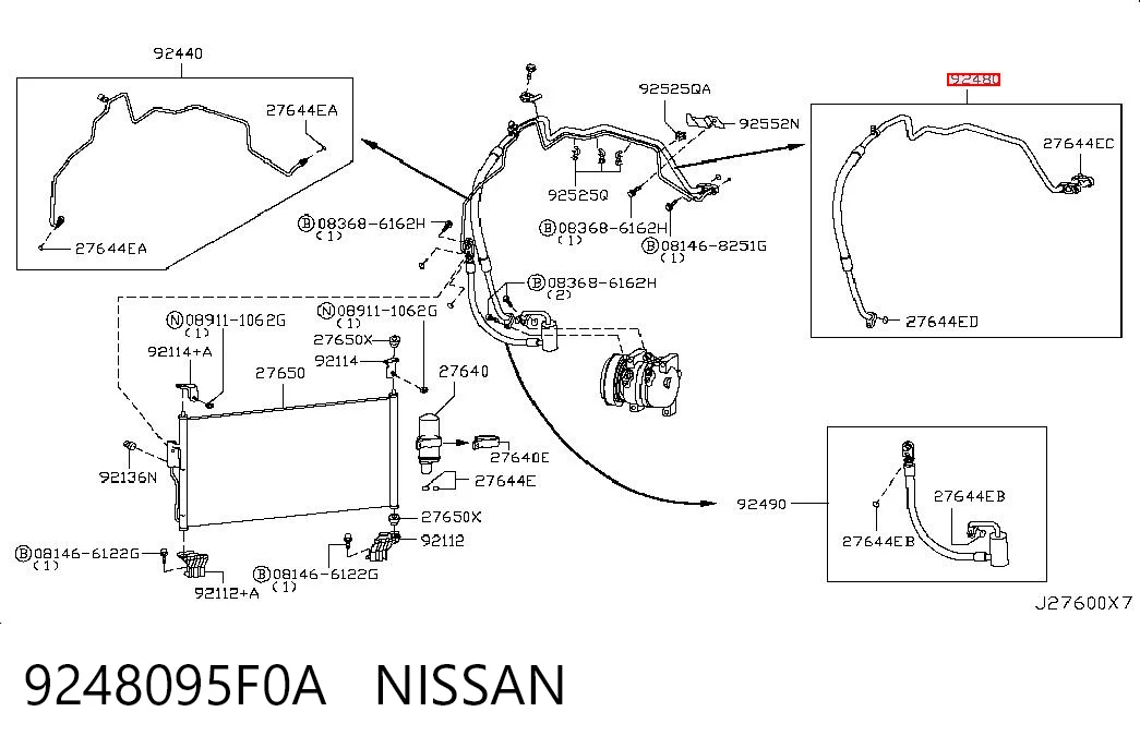 9248095F0A Nissan/Infiniti